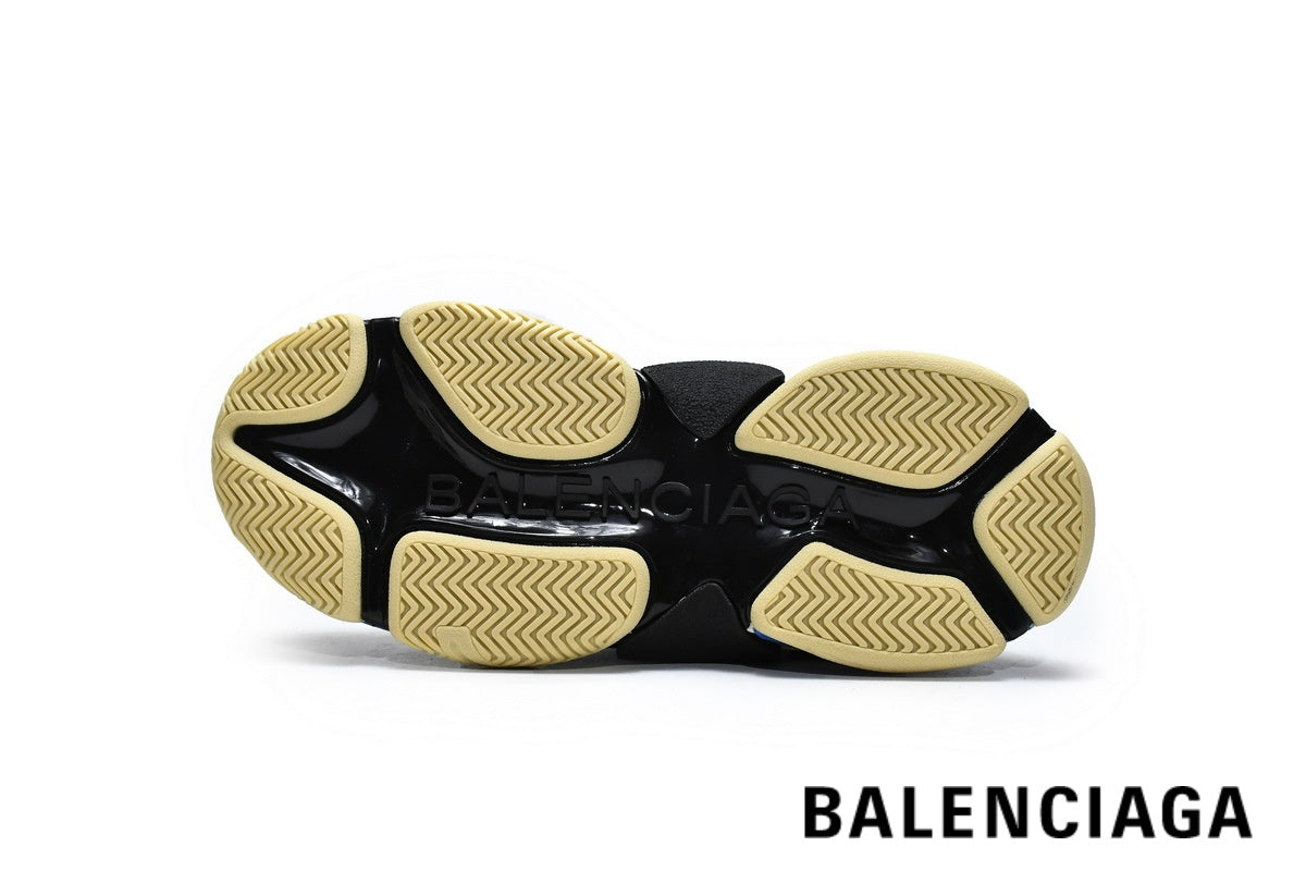 Balenciaga Triple S men's shoes women sneakers ¨C Grey, Yellow & Purple