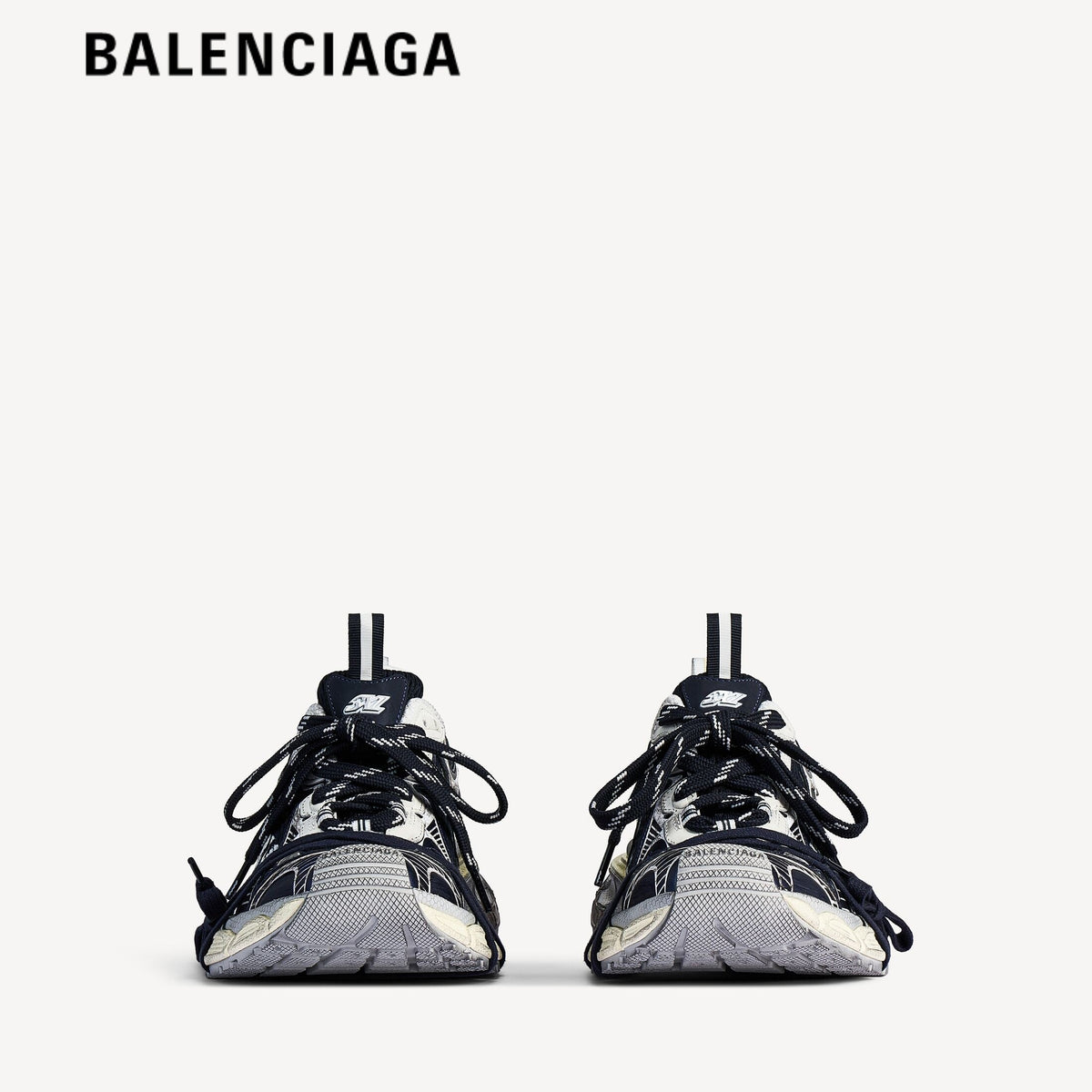 Balenciaga 3XL men's shoes women sneakers 'Eggshell Red Navy'