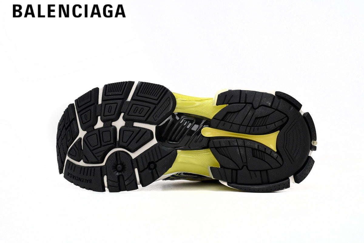 Balenciaga Runner men's shoes women sneakers ¡ª White, Blue & Yellow