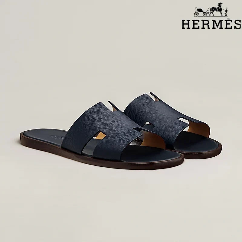 Herm¨¨s Oasis Taupe Block Heel Mule