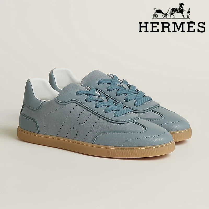 Herm¨¨s Boomerang Denim Blue Sneaker