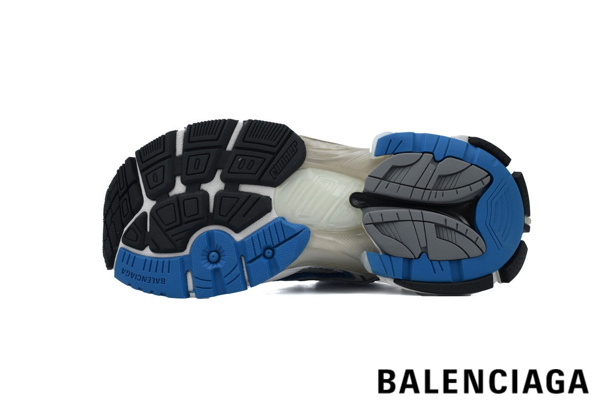 Balenciaga Runner men's shoes women sneakers ¨C White & Blue