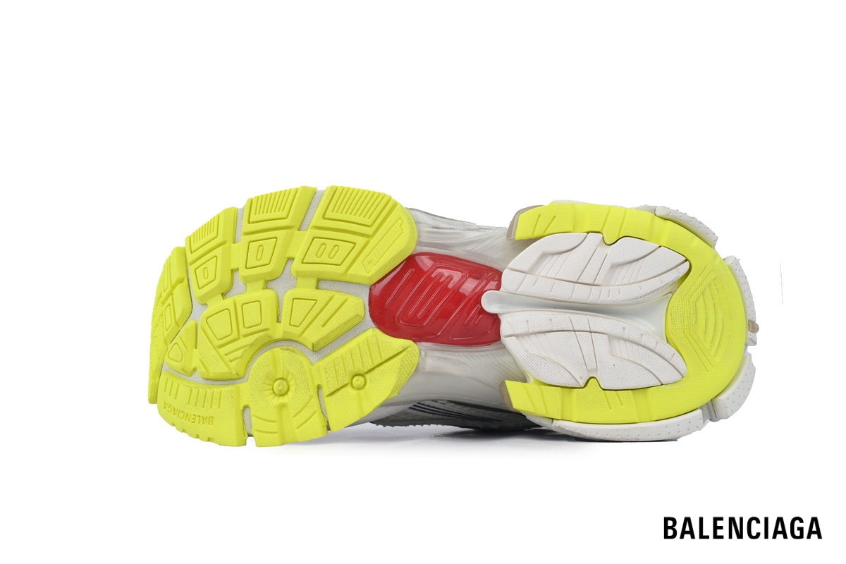 Balenciaga Runner men's shoes women sneakers ¨C White, Red & Yellow
