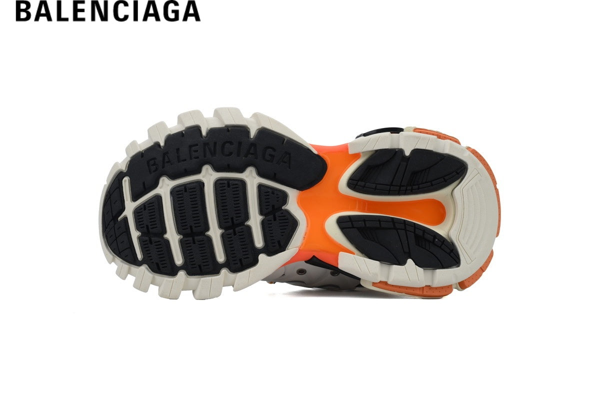 Balenciaga Track men's shoes women sneakers - White & Orange