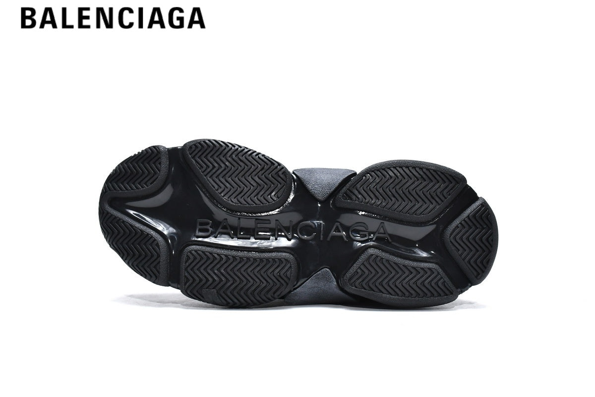 Balenciaga Triple S men's shoes women sneakers ¡ª Full Black