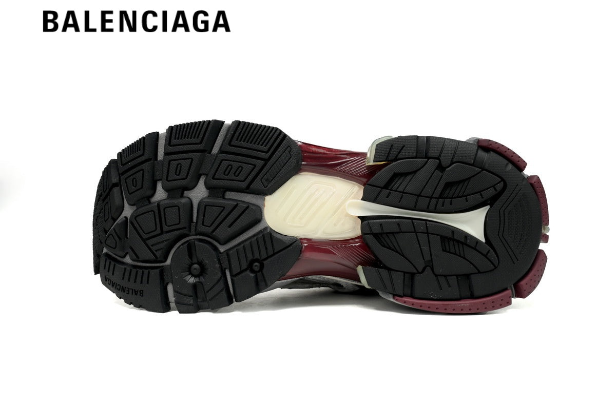 Balenciaga Runner men's shoes women sneakers White Burgundy