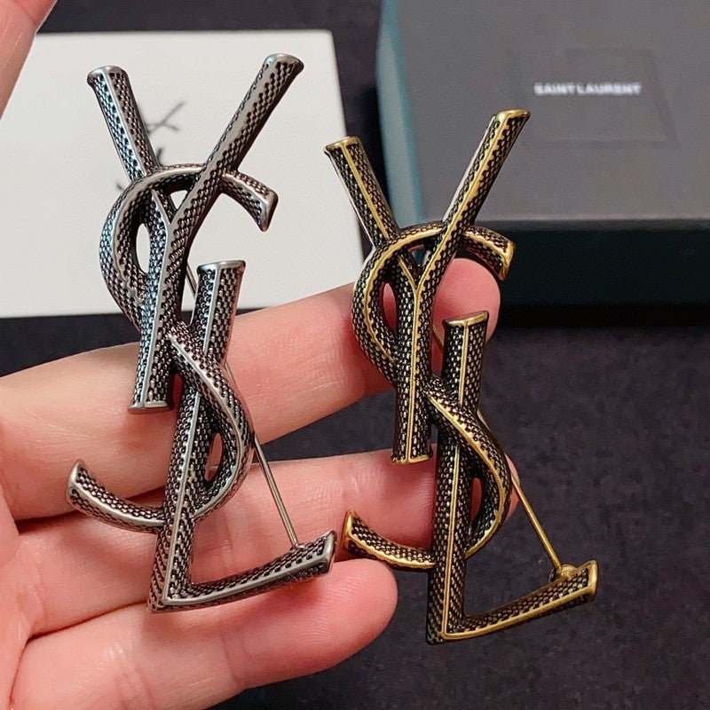 YSL Three Color 18K Gold Brooch