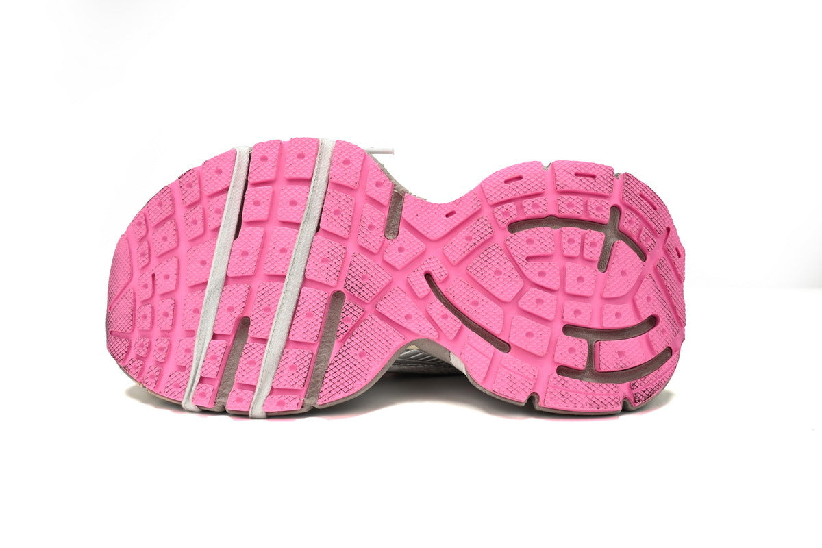 Balenciaga 3XL men's shoes Track Sneaker ¨C Low-Top Chunky Sole balenciaga runners  Off-white pink