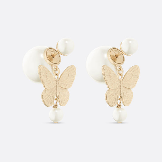 Dior Tribales Pearl 18K Gold Earrings