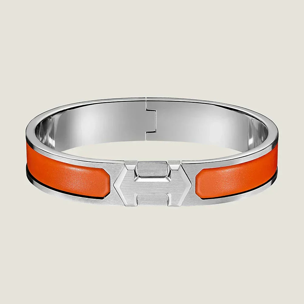 Hermes Super Orange 18K Gold Bracelet