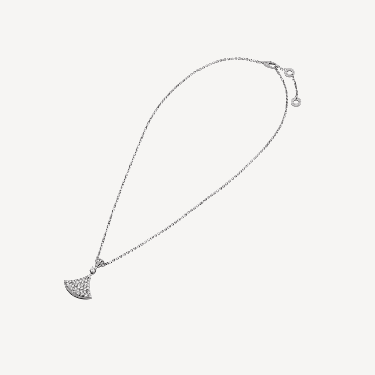 Bvlgari BVLGARI Dream Pave Diamond 18K Gold Necklace