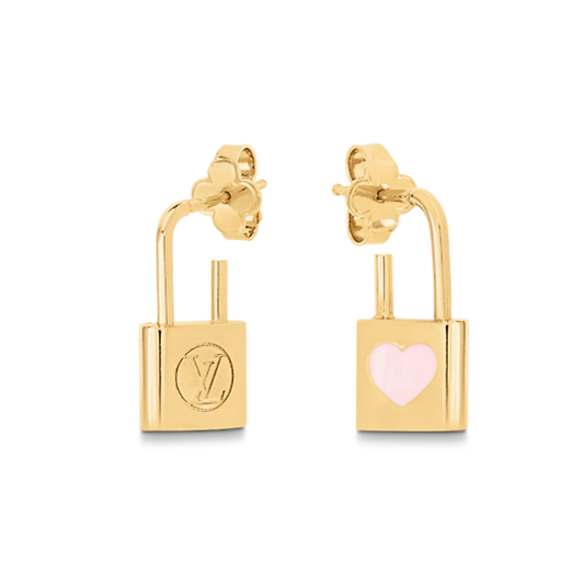 Louis Vuitton Cadenas 18K Gold Earrings