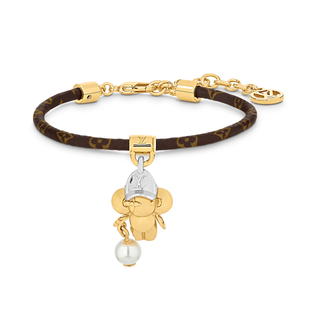 Louis Vuitton Vivienne Pearls 18K Gold Bracelet