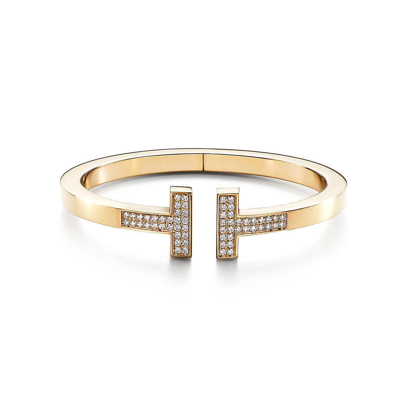Tiffany Diamond Square 18K Gold Bracelet