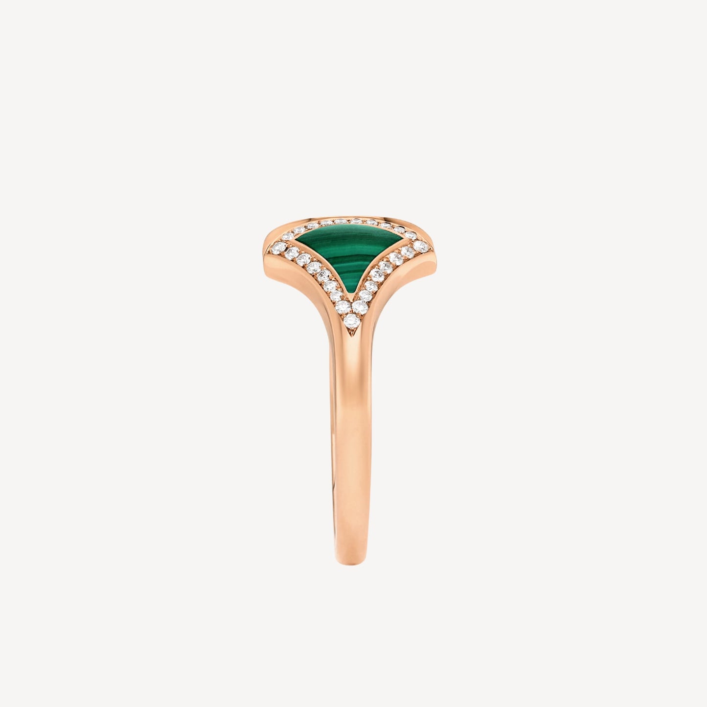 Bvlgari Dream Malachite 18K Gold Ring