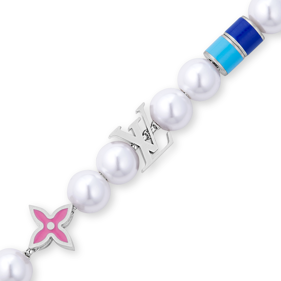 Louis Vuitton MNG Pearls Party 18K Gold Bracelet