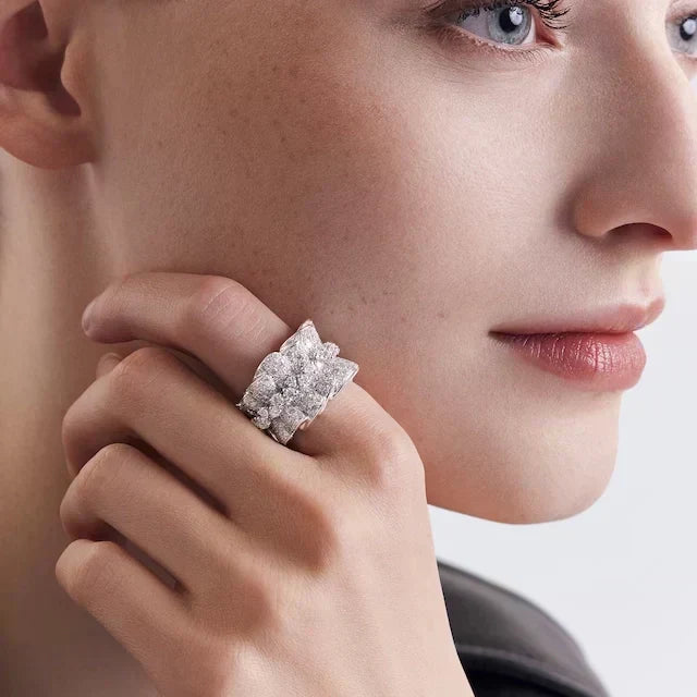 Dior Couture Diamond 18K Gold Ring