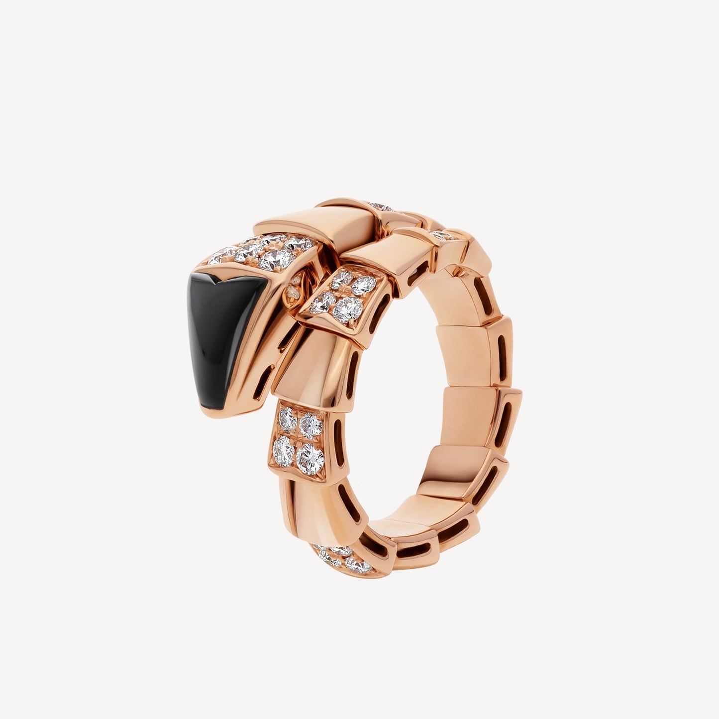 Bvlgari Serpenti Viper Black 18K Gold Ring