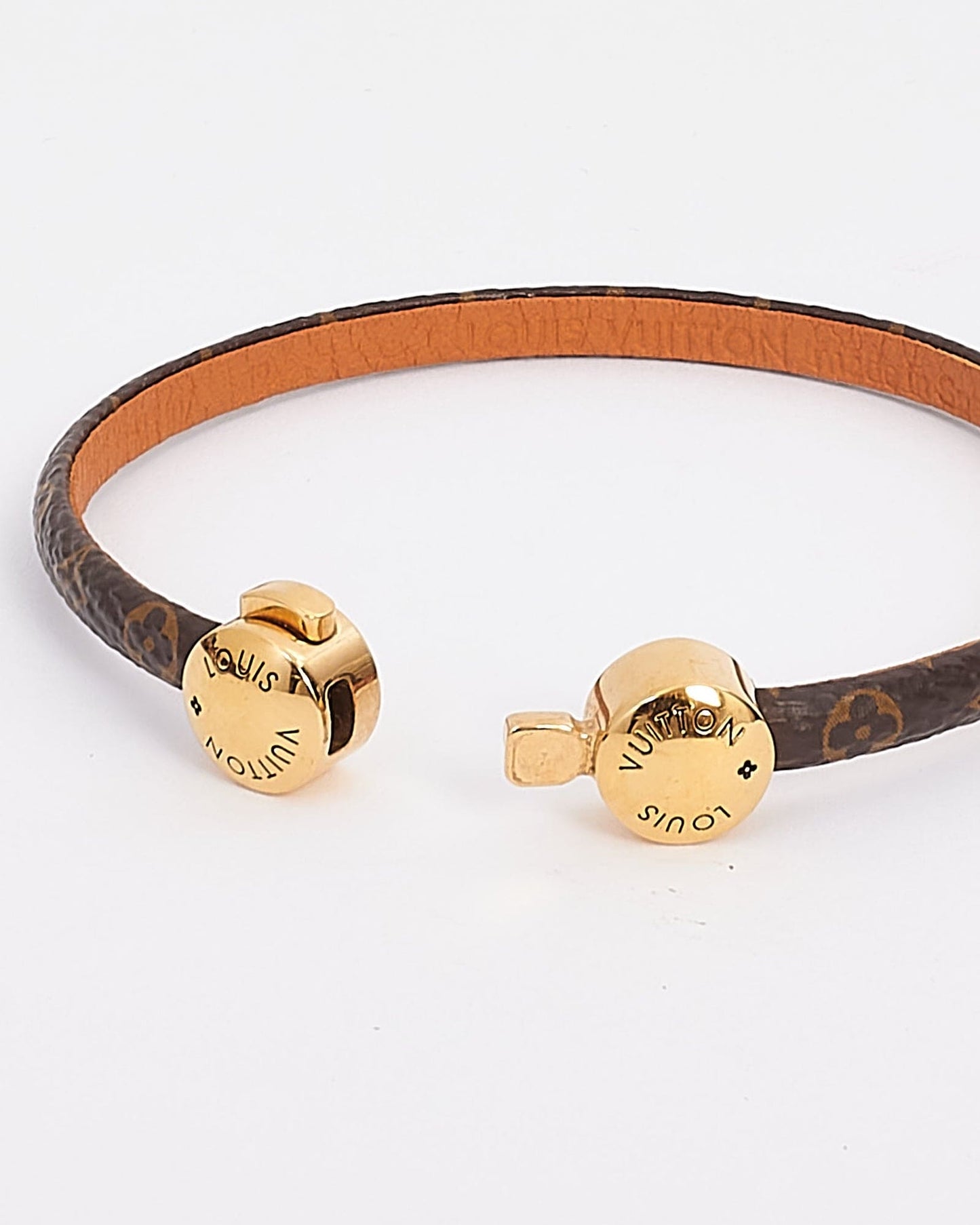 Louis Vuitton Historic Mini Monogram 18K Gold Bracelet