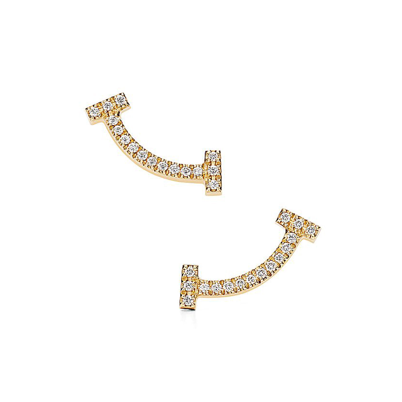 Tiffany Smile Diamonds 18K Gold Earrings