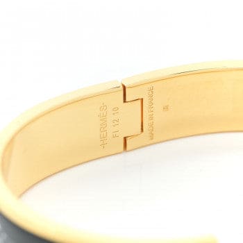 Hermes Guepards Clic Clac 18K Gold Bracelet