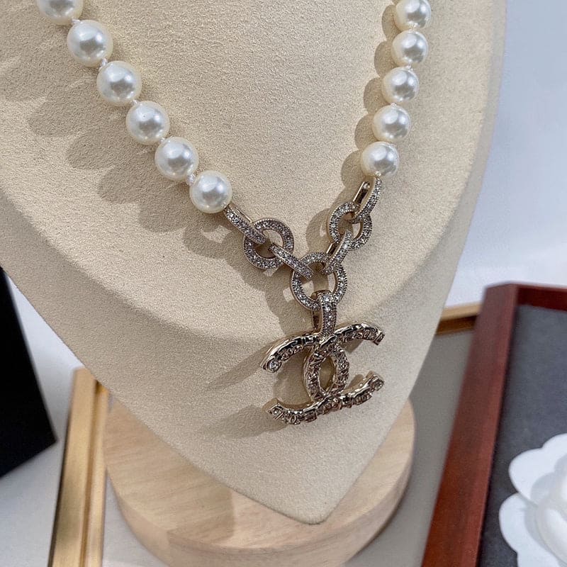 Chanel Pearl 18K Gold Necklace