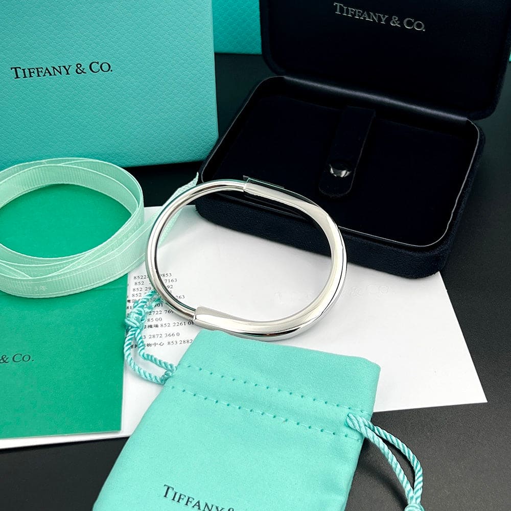 Tiffany Lock Bangle 18K Gold Bracelet