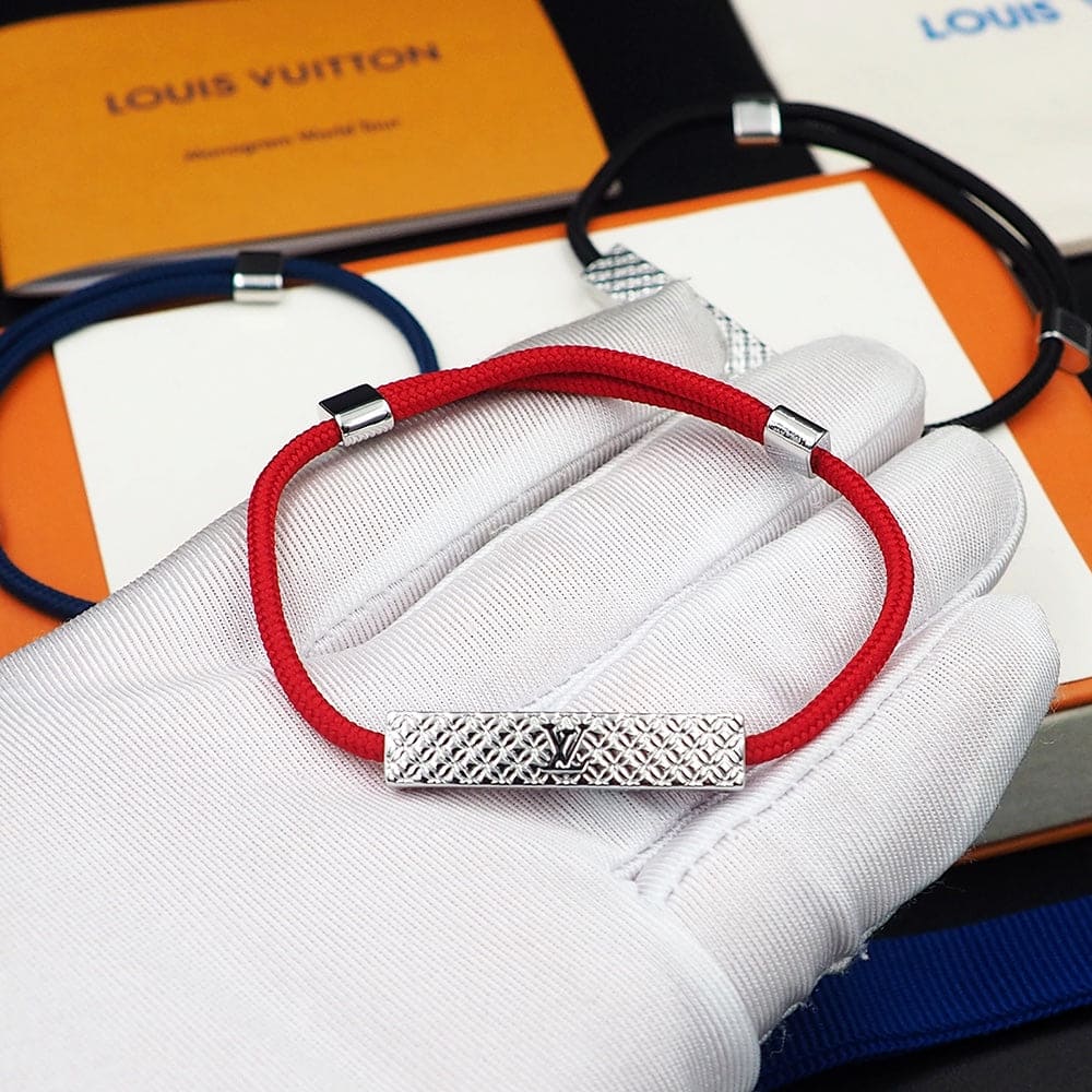 Louis Vuitton Champs Elys ̈¦es Red 18K Gold Bracelet