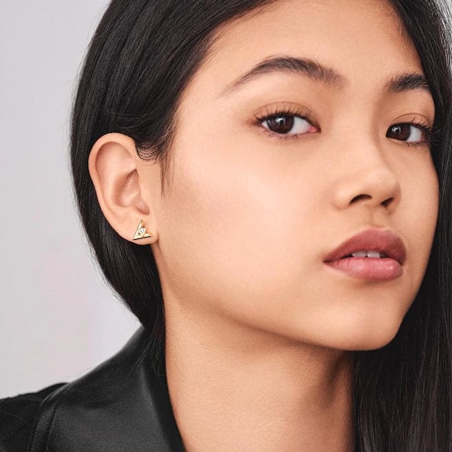 Louis Vuitton Volt One 18K Gold Earrings