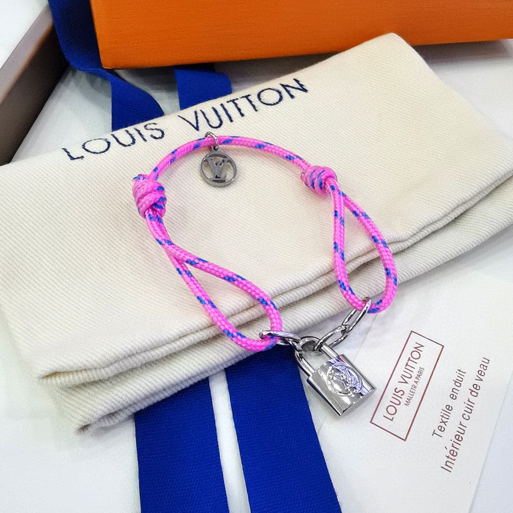 Louis Vuitton Silver Lockit X Virgil Abloh 18K Gold Bracelet