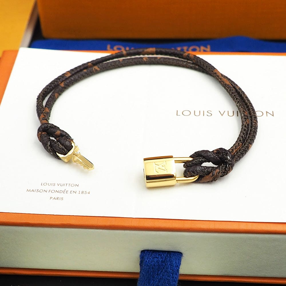Louis Vuitton Lock It Again 18K Gold Bracelet