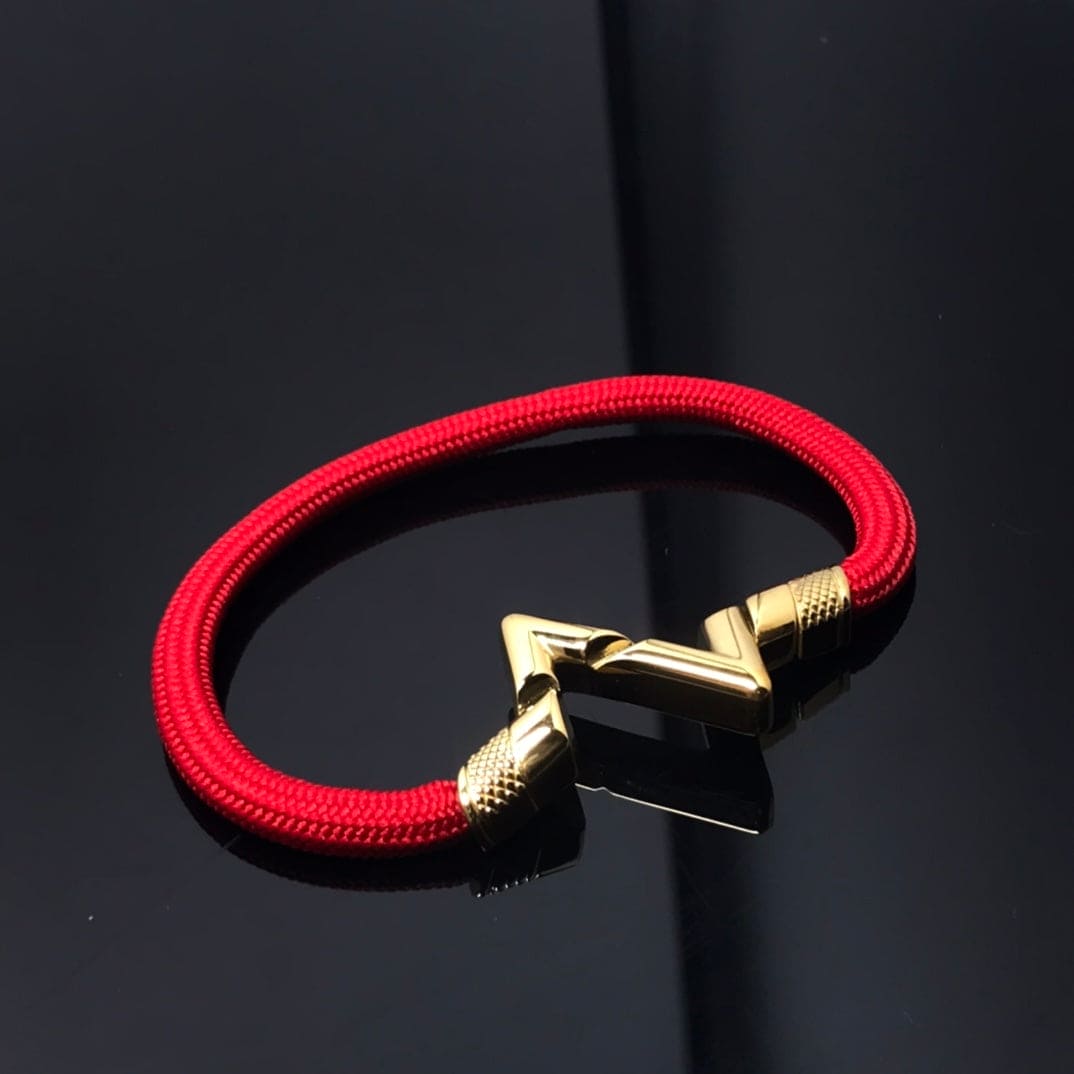 Louis Vuitton Volt Upside Down Play Red 18K Gold Bracelet