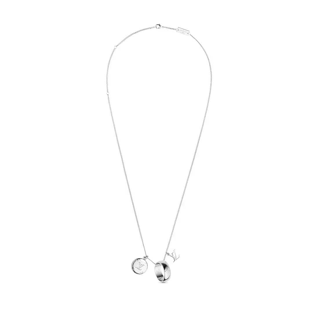 Louis Vuitton Monogram Charms 18K Gold Necklace