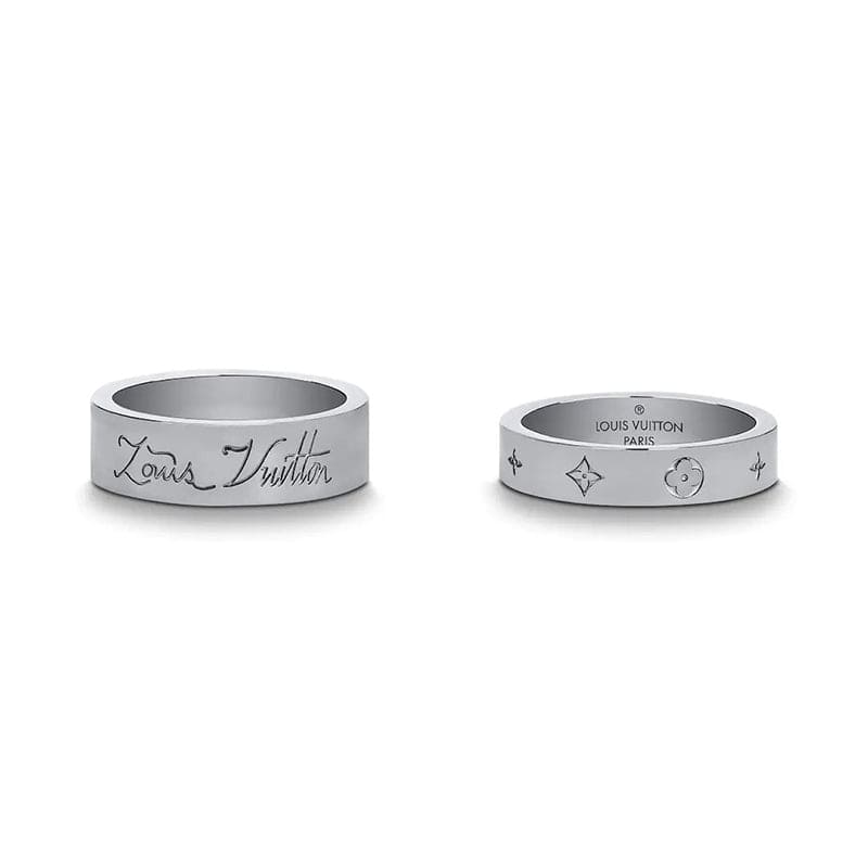 Louis Vuitton You & Me Set of 2 18K Gold Ring