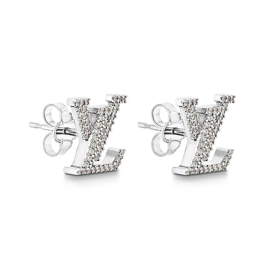 Louis Vuitton Iconic Diamond 18K Gold Earrings