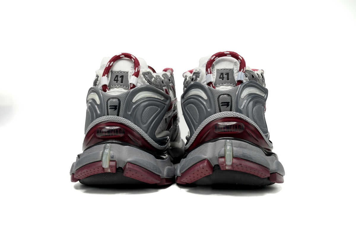 Balenciaga men's shoes Track Runner Sneaker ¨C Distressed Low-Top balenciaga runners  White and red