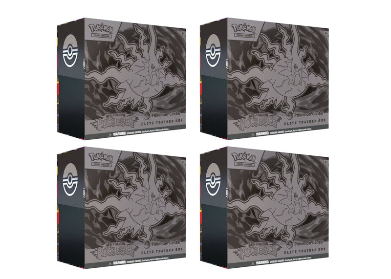 2026 Pok¨¦mon Mega Evolution Pitch Black Pokemon Center Elite Trainer Box 4x Lot
