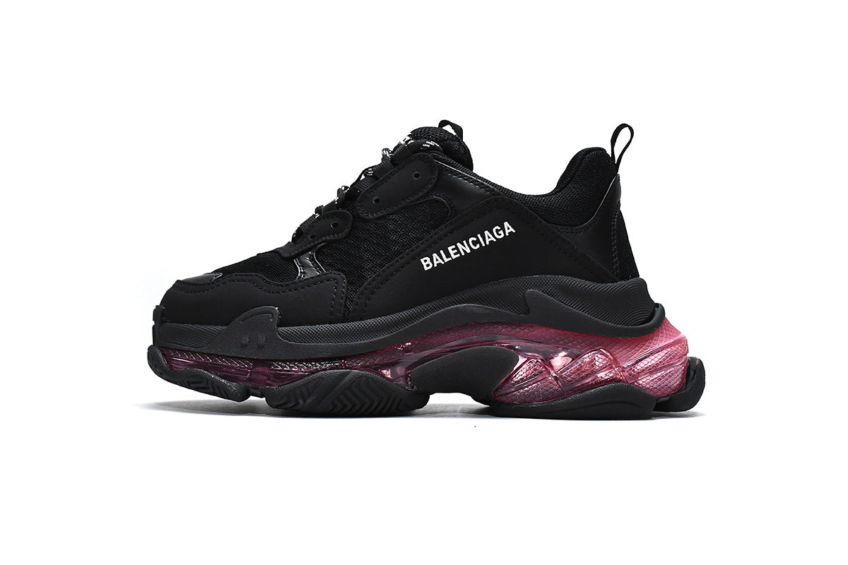 Balenciaga  men's shoes Track Triple S Clear Sole Sneakers balenciaga runners black