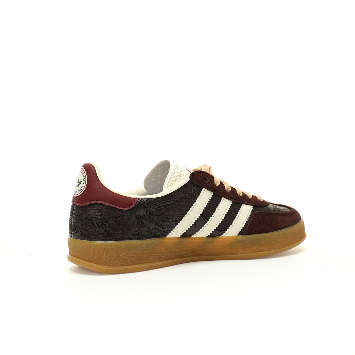 Adidas Originals Gazelle Indoor ¨C Maroon / Cream Gum Suede Low-Top Sneakers