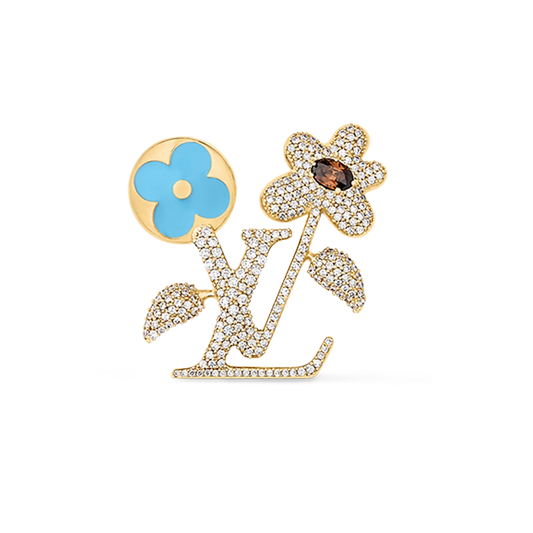 Louis Vuitton Blooming 18K Gold Brooch