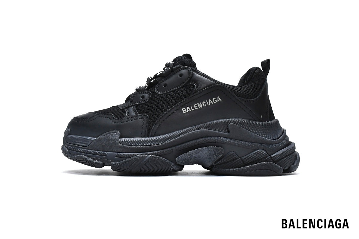 Balenciaga Triple S men's shoes  women sneakers ¨C Triple Black
