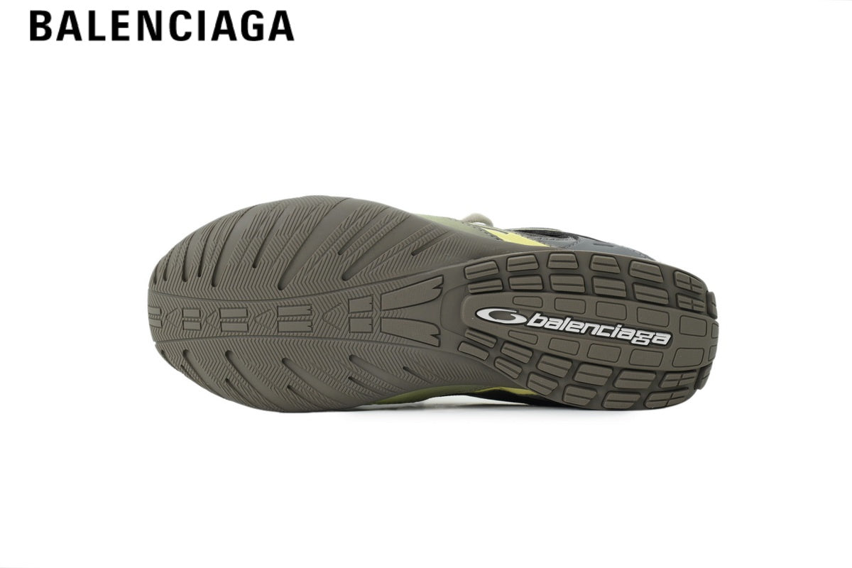 Balenciaga Skate men's shoes  women sneakers¡ª Grey, Blue & Yellow