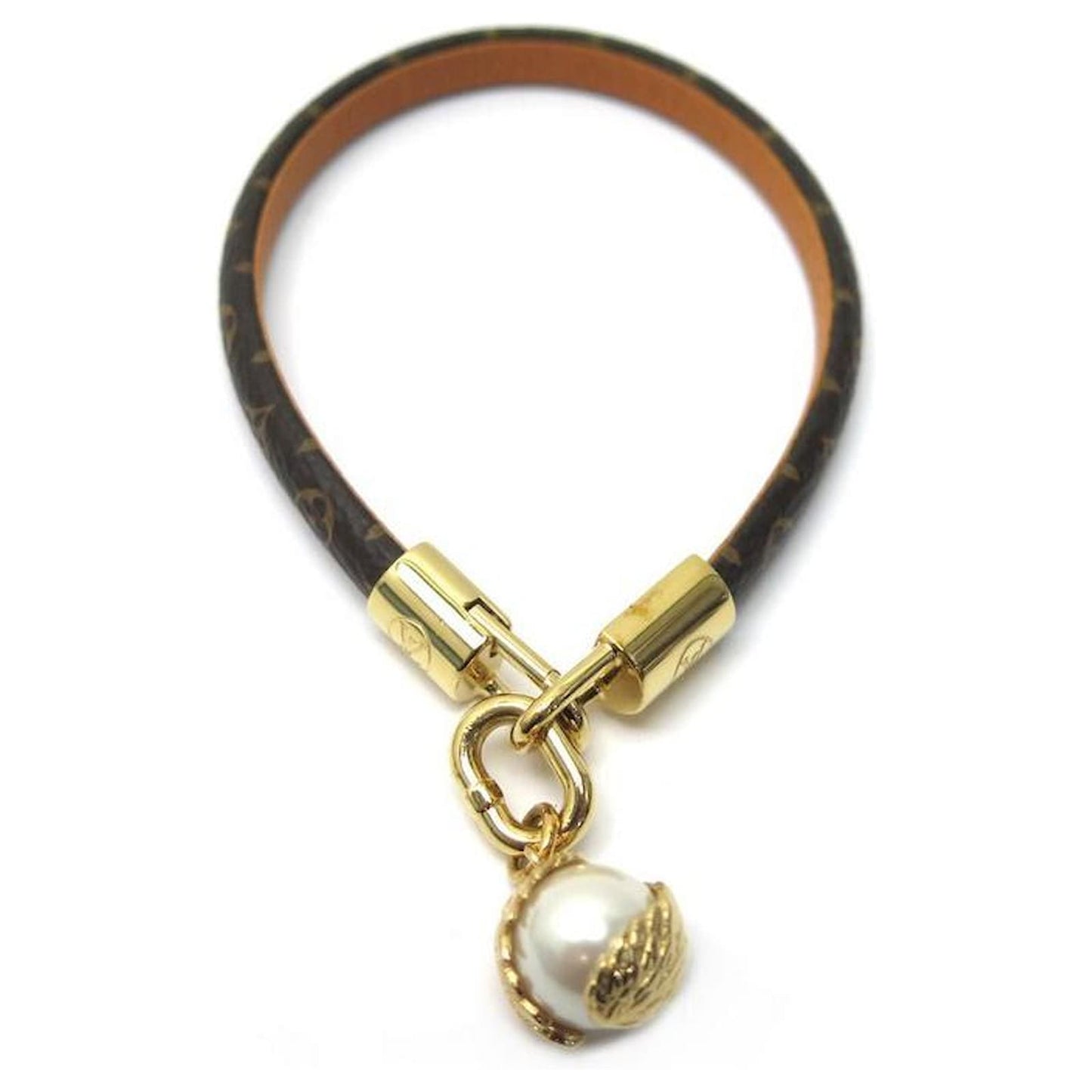 Louis Vuitton Pearl Angels 18K Gold Bracelet