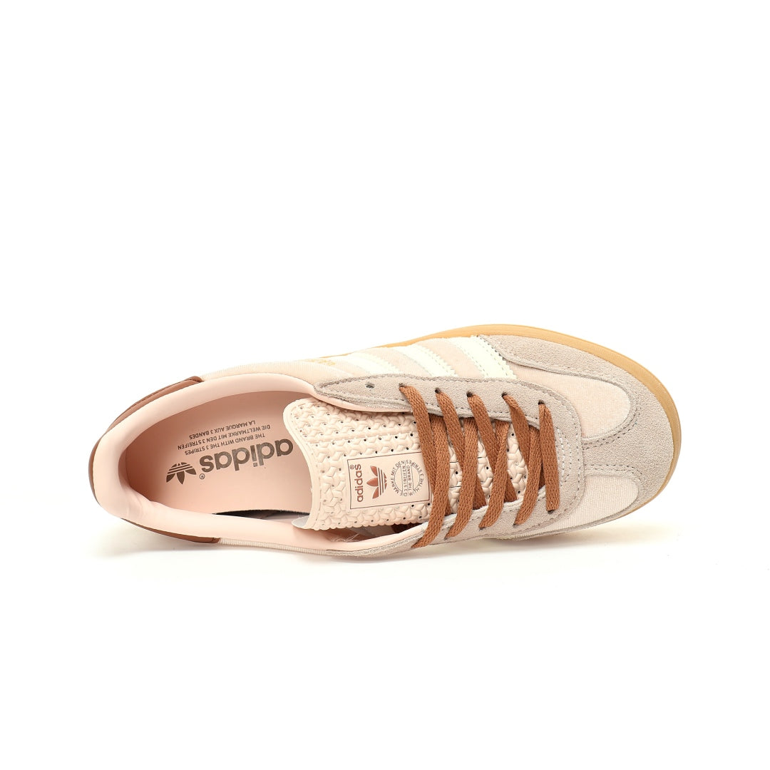 Adidas Originals Gazelle Indoor ¨C Wonder Quartz / Cream Brown Gum Suede Low-Top Sneakers