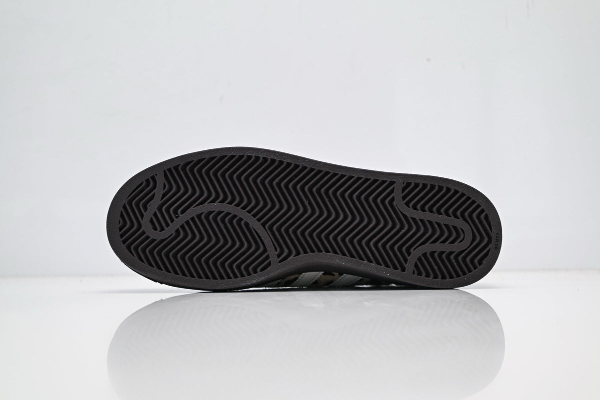 adidas Originals Superstar ¨C Leopard Print Faux Fur with White 3-Stripes & Dark Brown Shell Toe