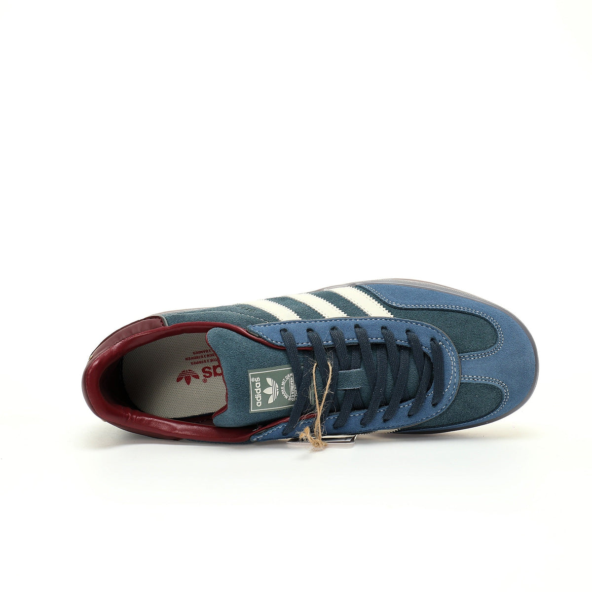 Adidas Originals Gazelle Indoor ¨C Blue / Burgundy / Grey Sole Suede Low-Top Sneakers