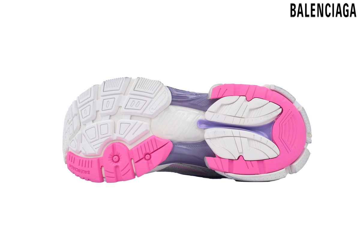 Balenciaga Runner men's shoes  women sneakers ¨C White, Pink & Purple