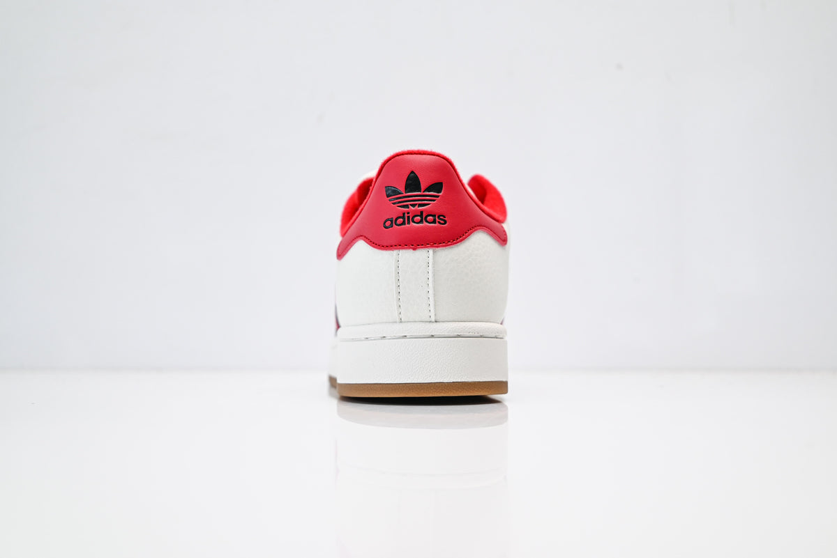 adidas Originals Superstar ¨C White with Red 3-Stripes & Gum Brown Shell Toe