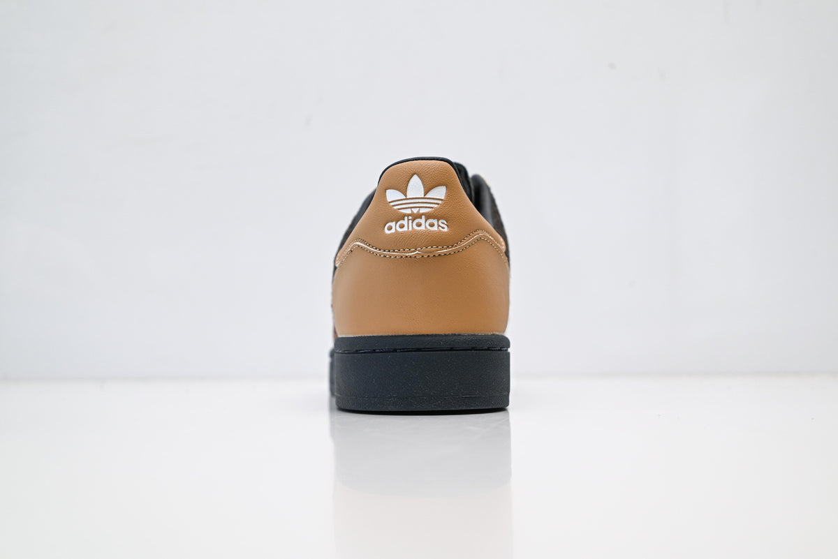 adidas Originals Superstar ¨C Tan Caramel & Dark Brown Faux Fur with Russet 3-Stripes Shell Toe