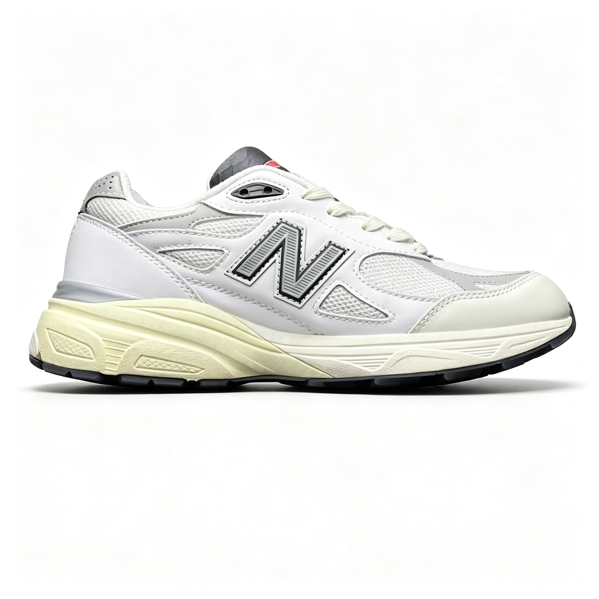 JJJJound x New Balance 990v3 Sea Salt Women's & Men's White Cream Retro Sneakers